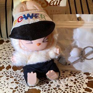 LABUBU GOLF outfit, Cute Colorful Cap,pants and golf club and ball!